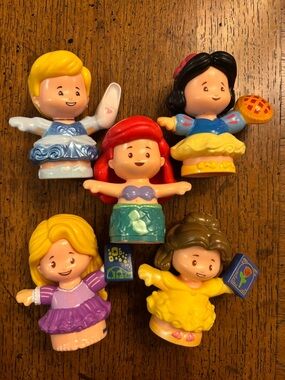 Fisher Price Little People Disney Princess Talkers Lot of 5